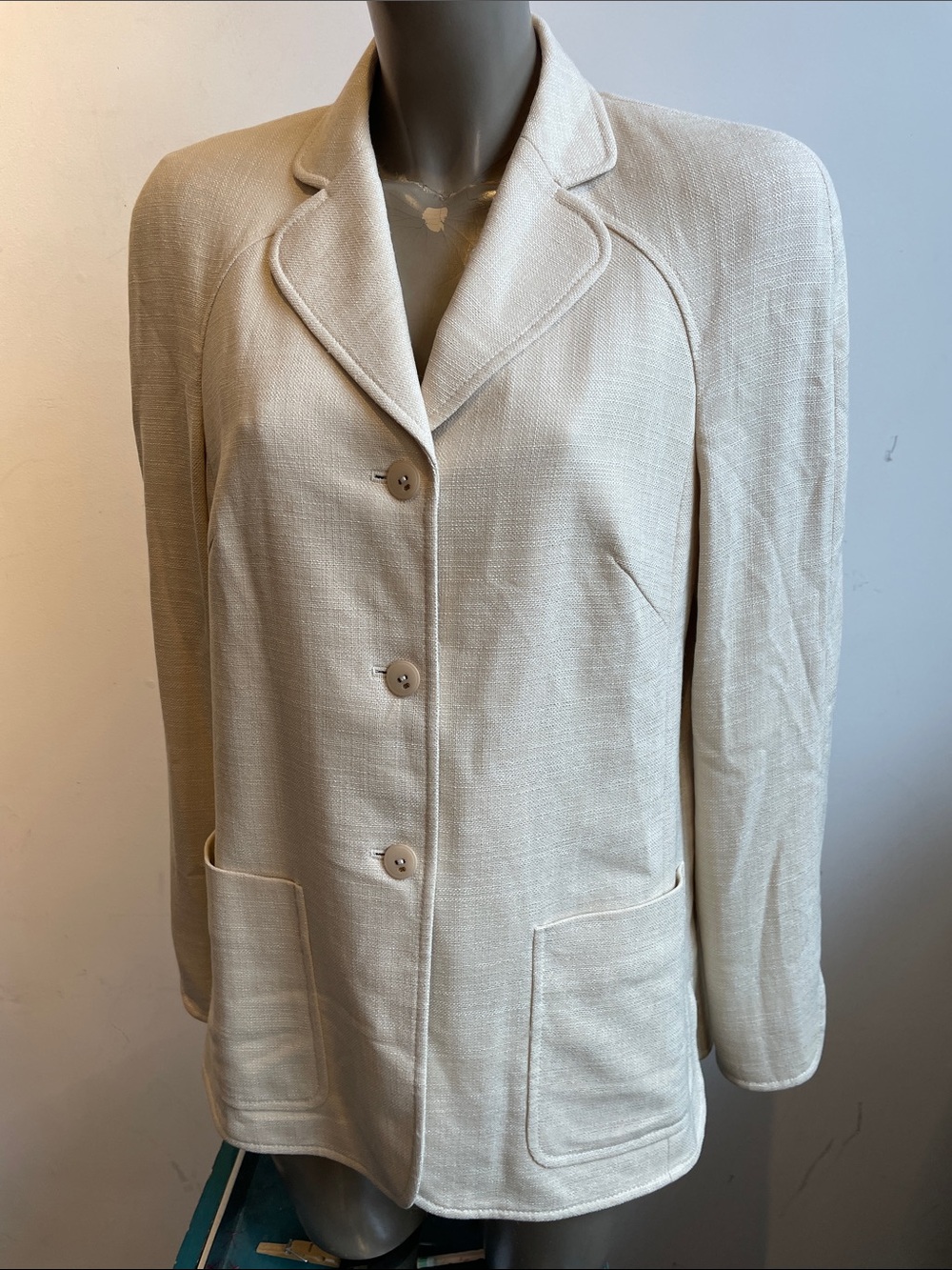 Escada blazer 80’s silk wool sz 38 - Picture 2 of 7